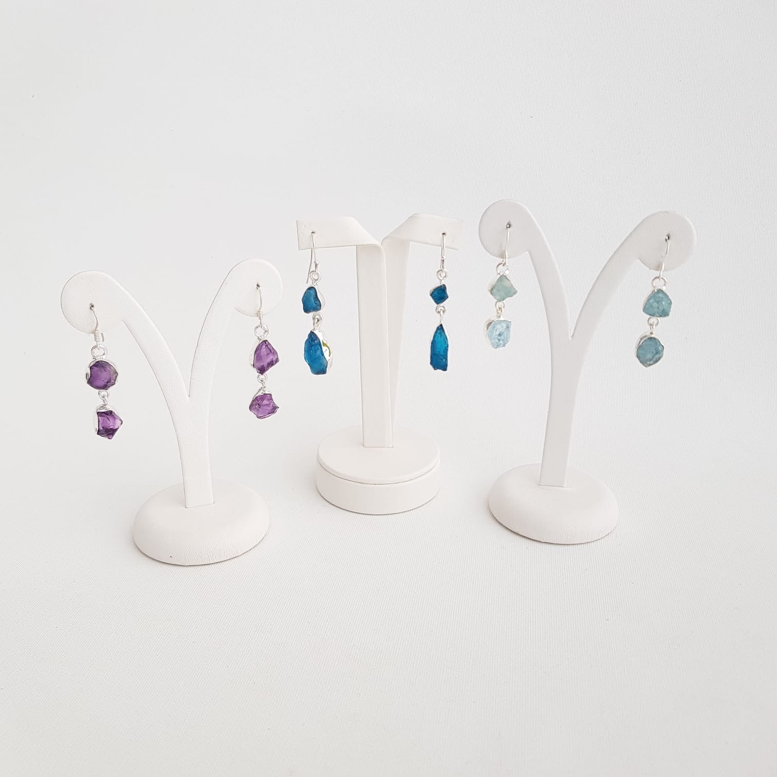 Two Minerals Stones Earrings - Idee D'Arte Positano