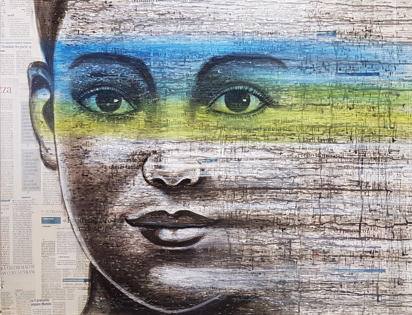 Colorful shaded faces - Idee D'Arte Positano