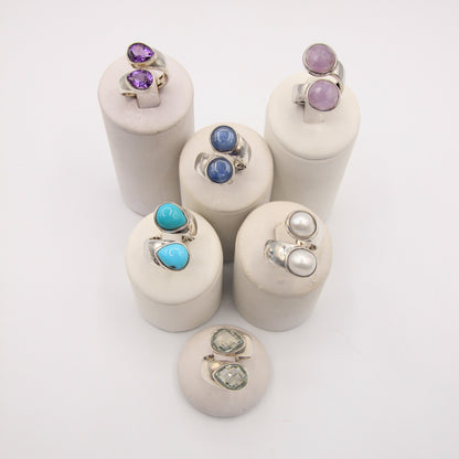 Two stone Rings - Idee D'Arte Positano