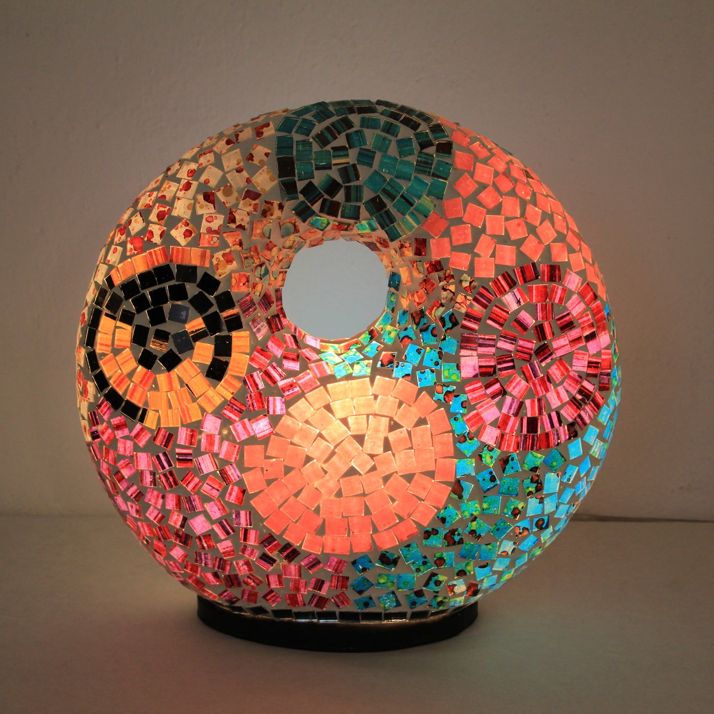 Lamp with hole