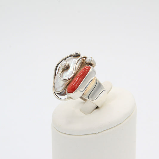 Biwa pearl and coral - Idee D'Arte Positano