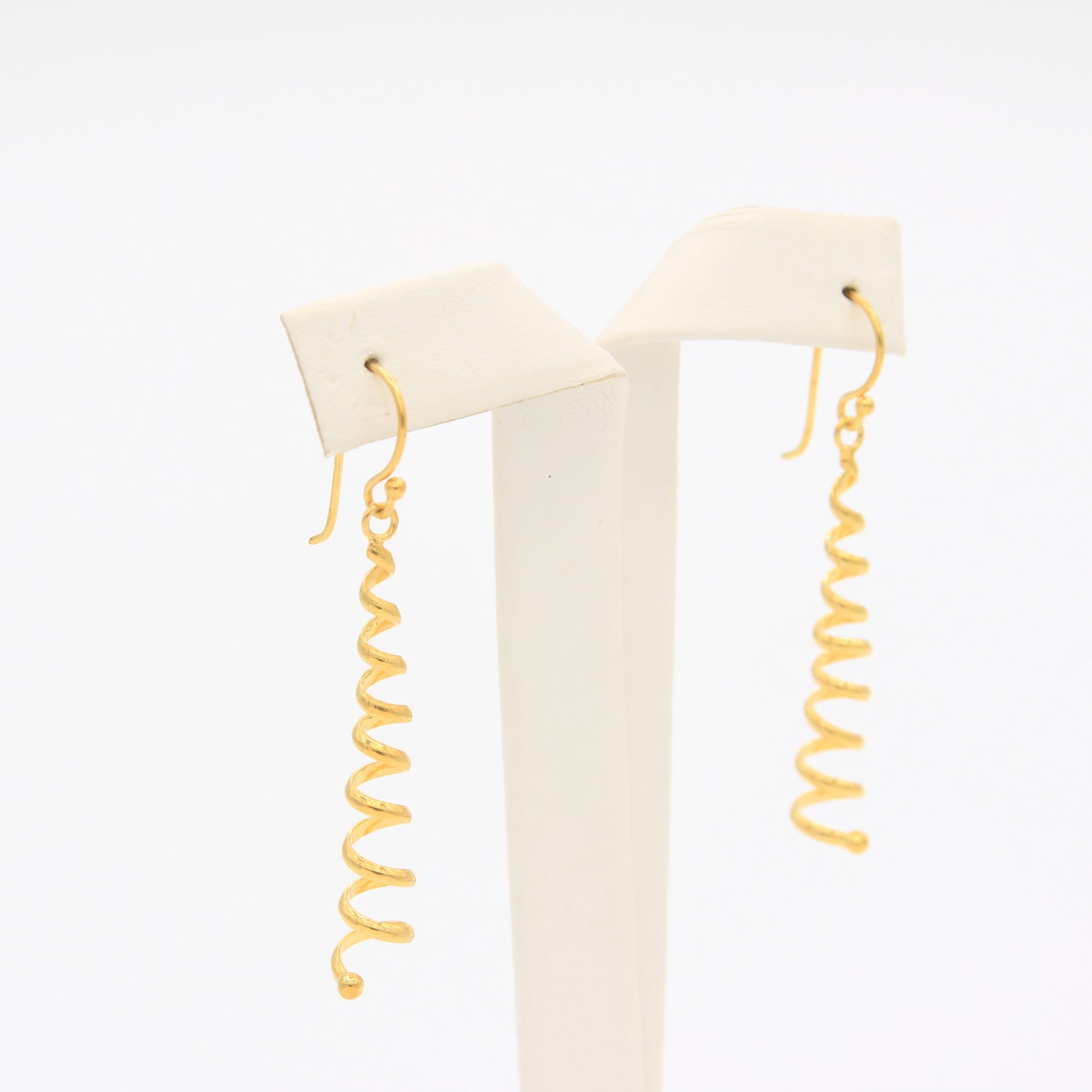 Long Small Spiral Earrings - Idee D'Arte Positano