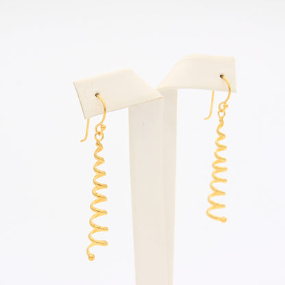 Long Small Spiral Earrings - Idee D'Arte Positano