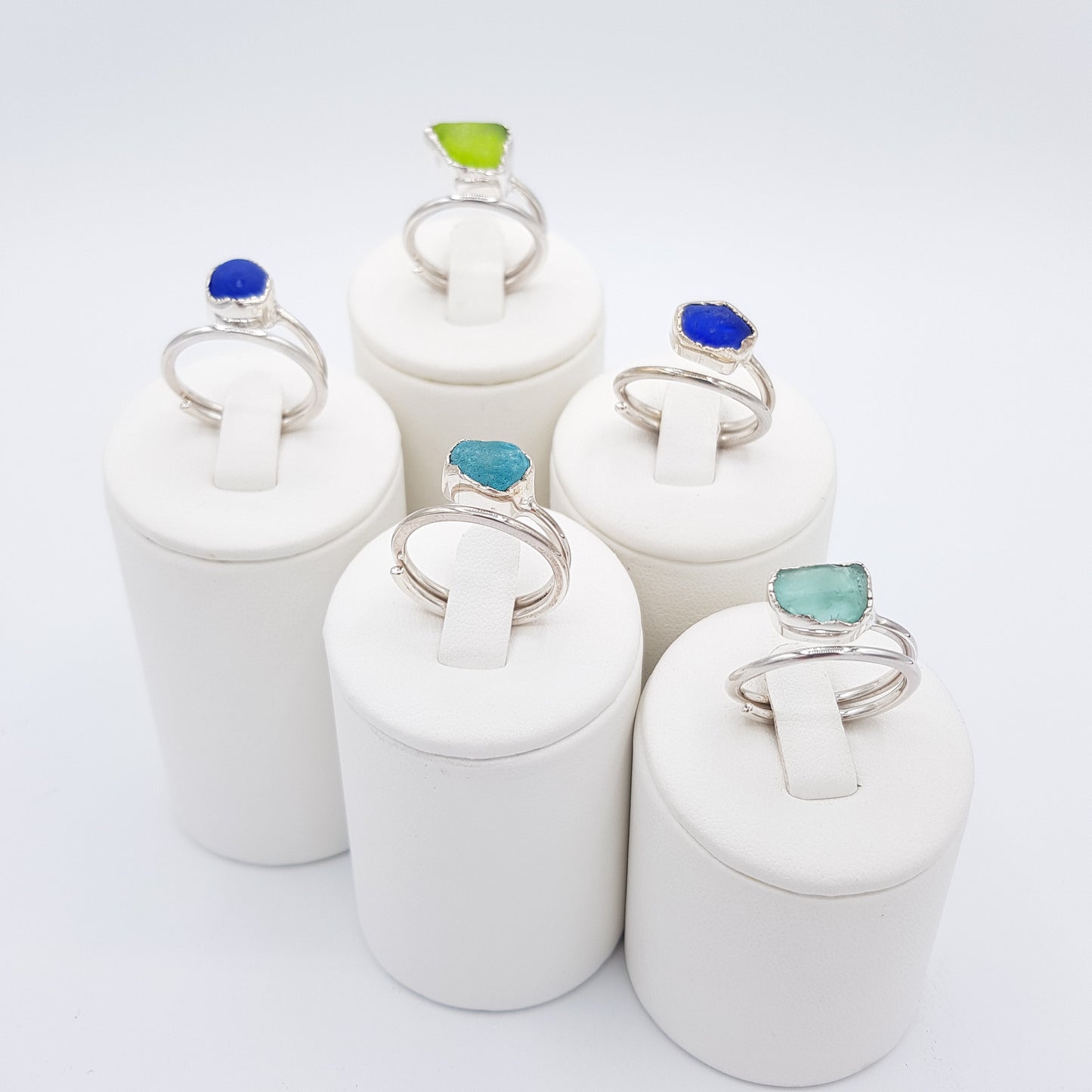 Arienzo Sea Glass Ring - Idee D'Arte Positano