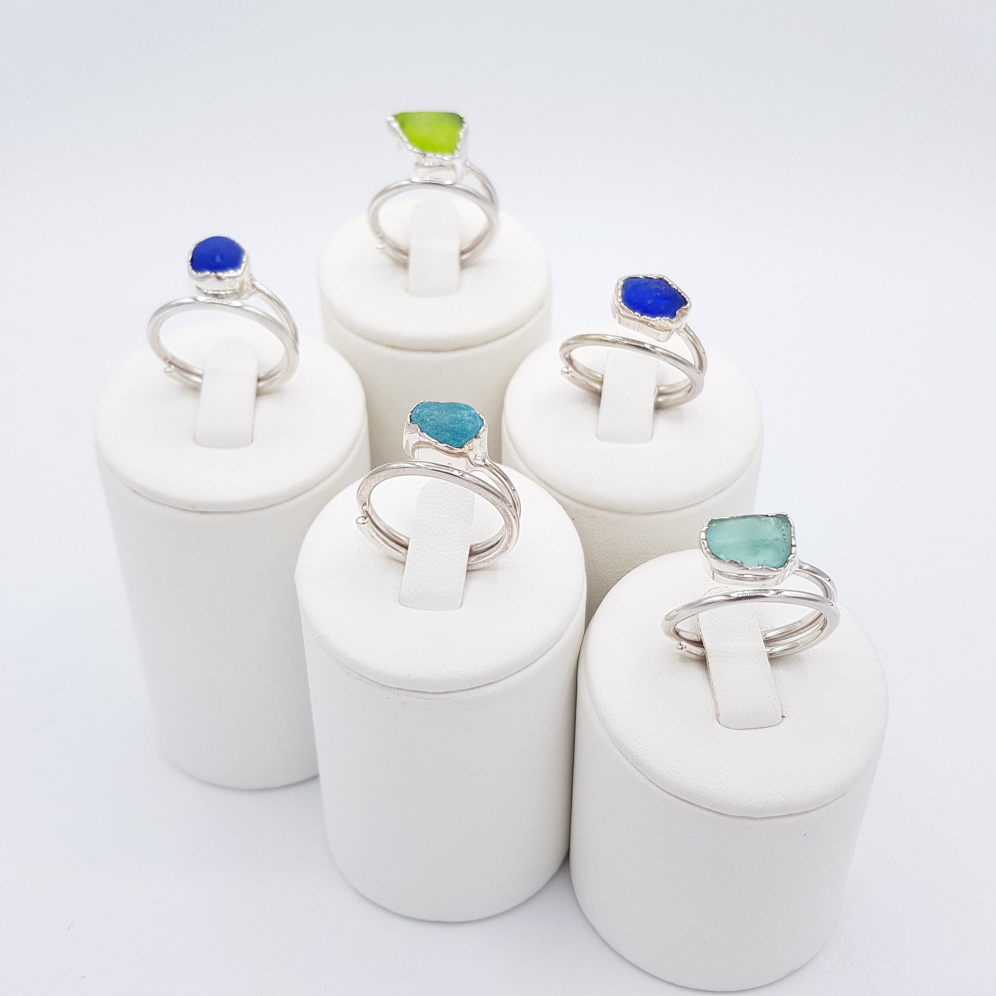 Arienzo Sea Glass Ring - Idee D'Arte Positano
