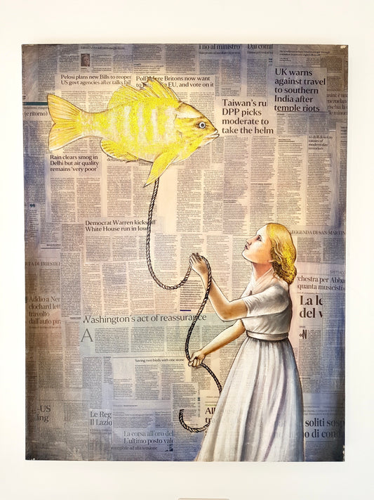 Walking with a Fish Ballon - Idee D'Arte Positano
