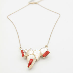 Mop and Coral Necklace