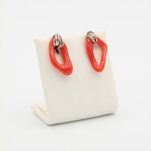 Load image into Gallery viewer, Coral stud earrings
