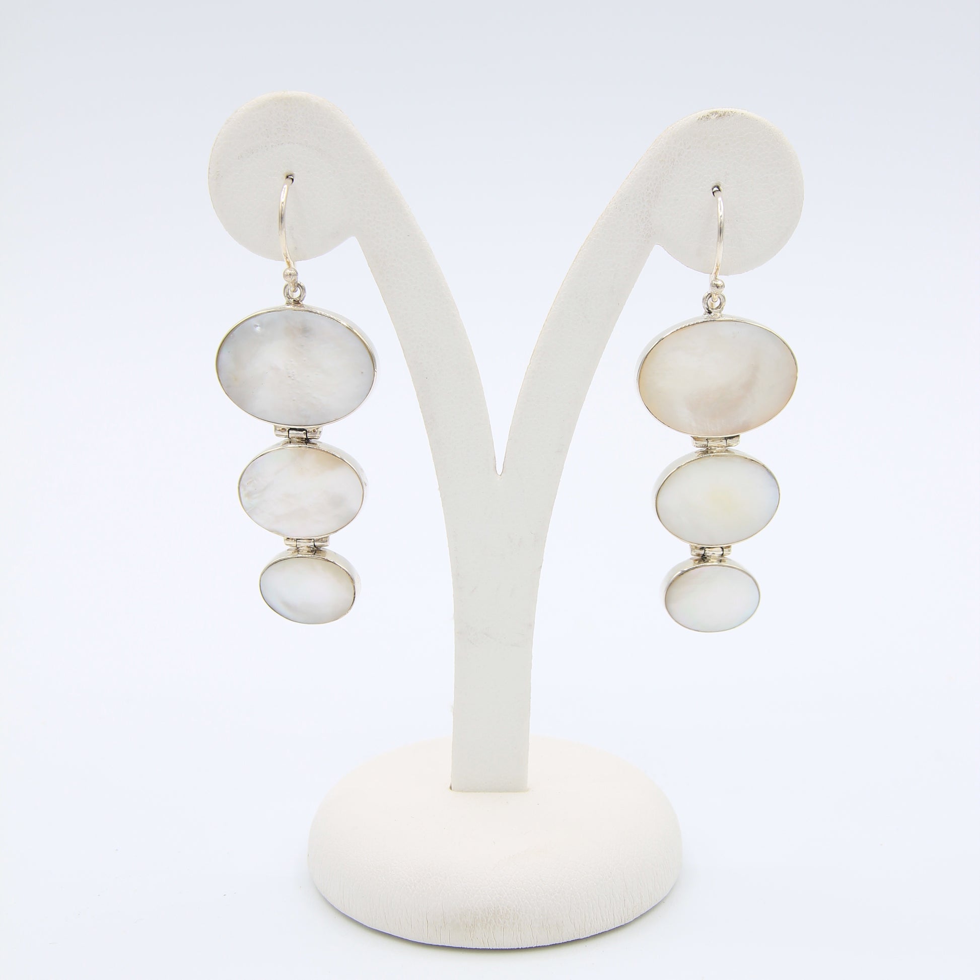 3 Ovals on Earrings - Idee D'Arte Positano