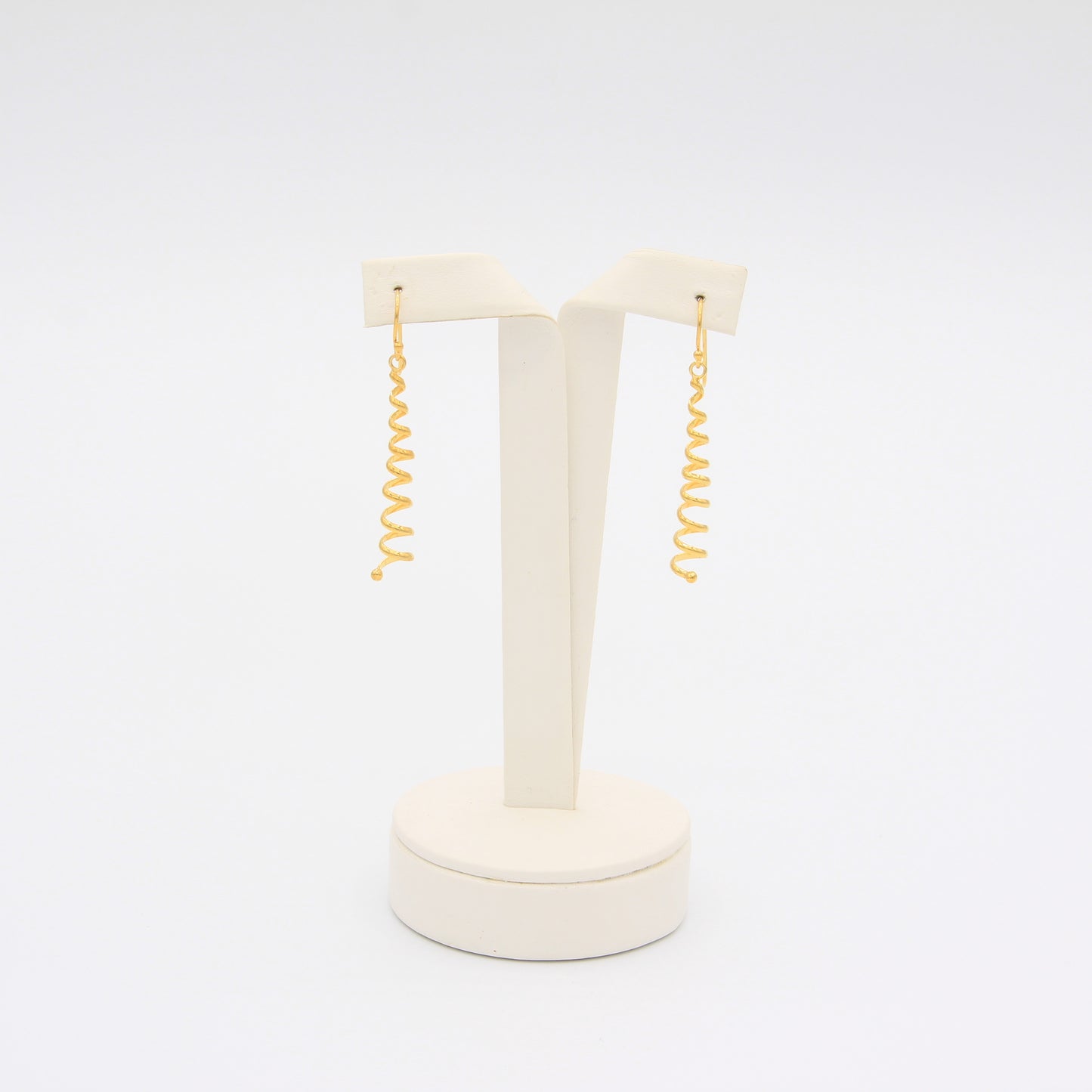 Long Small Spiral Earrings - Idee D'Arte Positano