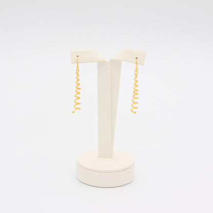 Long Small Spiral Earrings - Idee D'Arte Positano