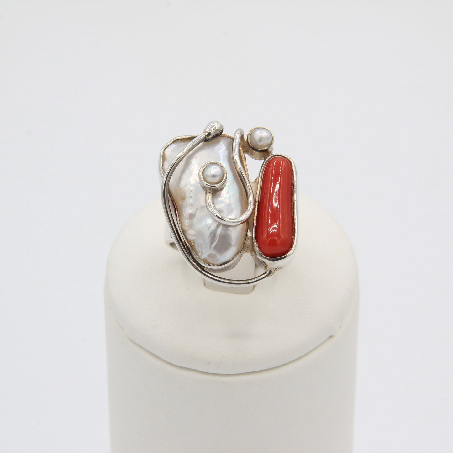 Biwa pearl and coral - Idee D'Arte Positano