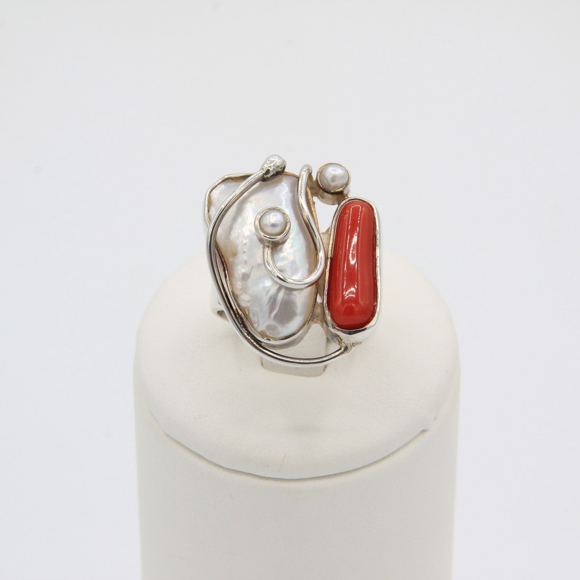 Biwa pearl and coral - Idee D'Arte Positano