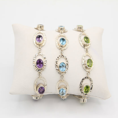 Bracciale con minerali scintillanti
