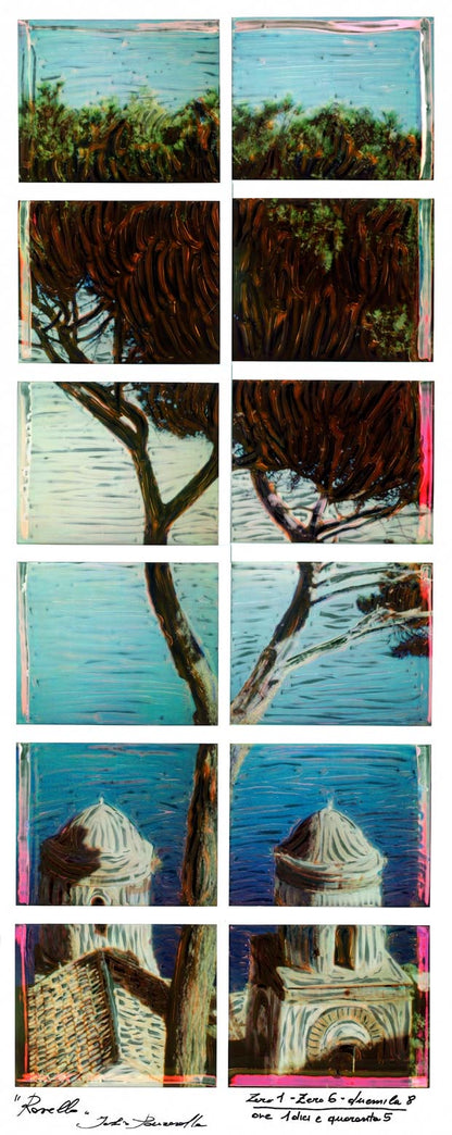 Amalfi Coast Mosaic on Polaroid - Idee D'Arte Positano