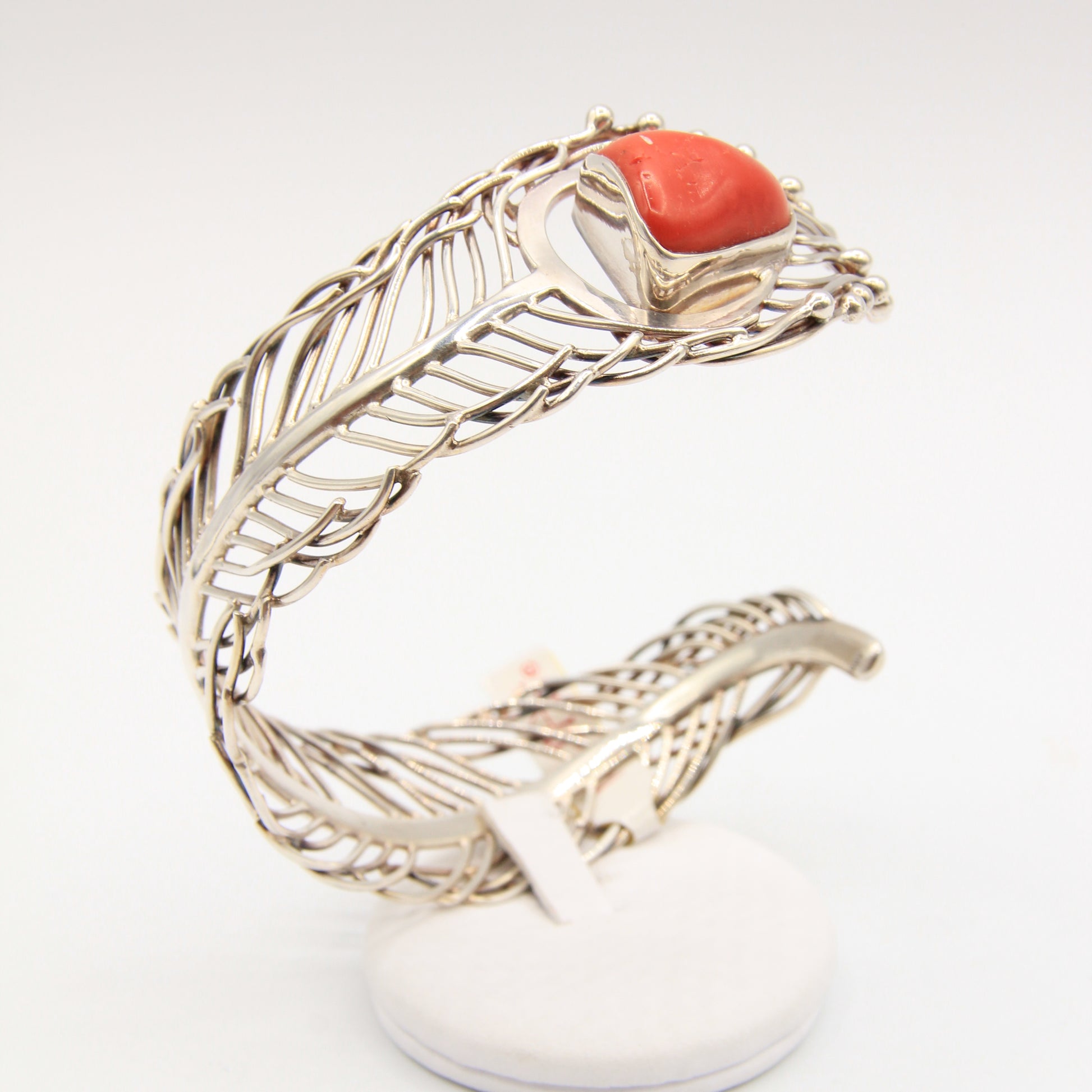 Feather with coral - Idee D'Arte Positano