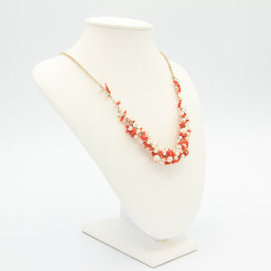 Coral and pearls