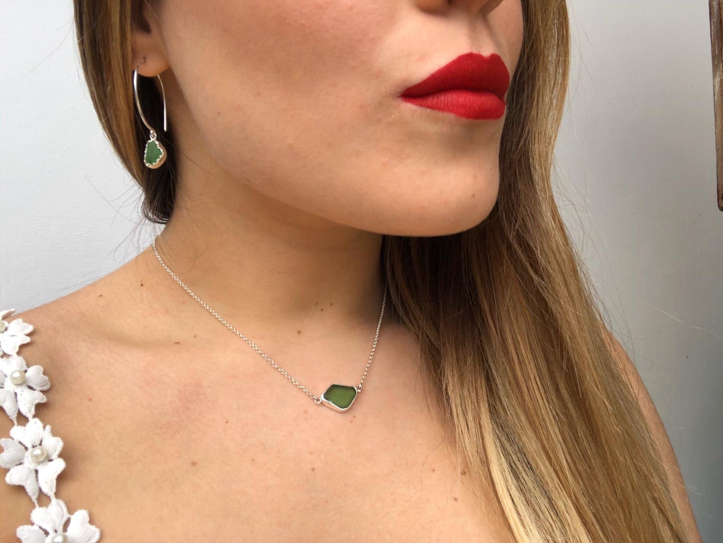Fiumiciello Sea Glass Necklace - Idee D'Arte Positano