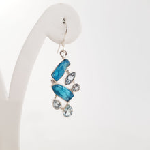 Load image into Gallery viewer, Rough Minerals and Blue topaz Earring - Idee D&#39;Arte Positano
