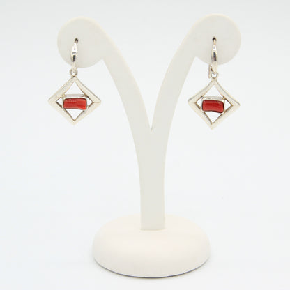 Modern Coral Earrings