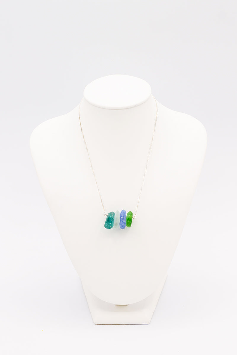 Natural Sea Glass Necklace - Idee D'Arte Positano