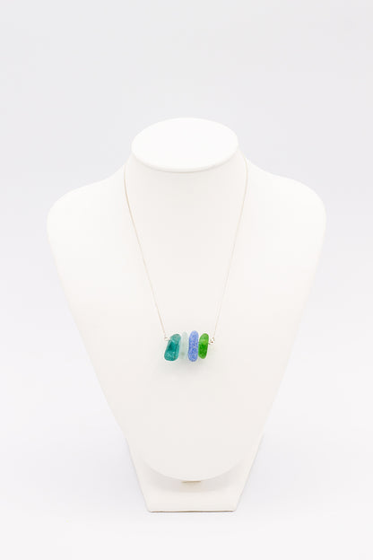 Natural Sea Glass Necklace - Idee D'Arte Positano