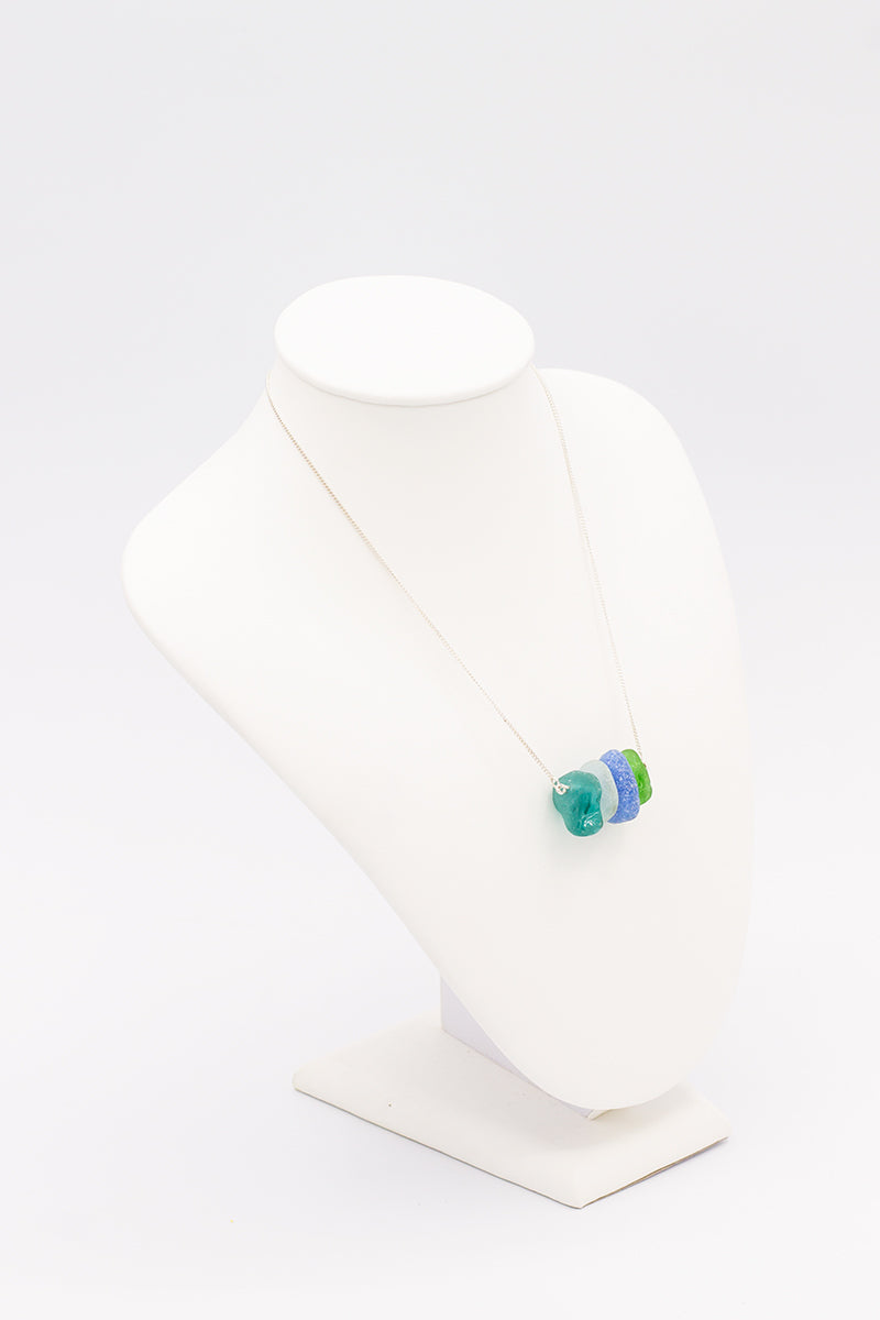 Natural Sea Glass Necklace - Idee D'Arte Positano