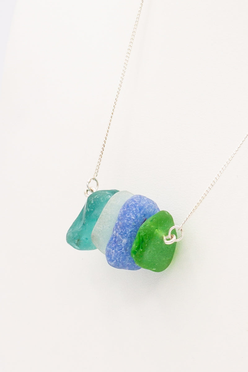 Natural Sea Glass Necklace - Idee D'Arte Positano
