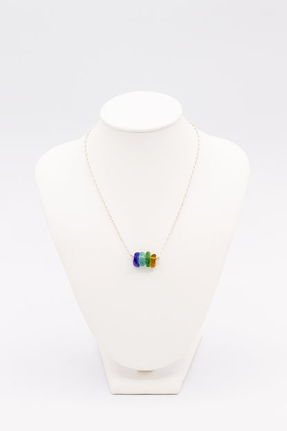 Natural Sea Glass Necklace - Idee D'Arte Positano