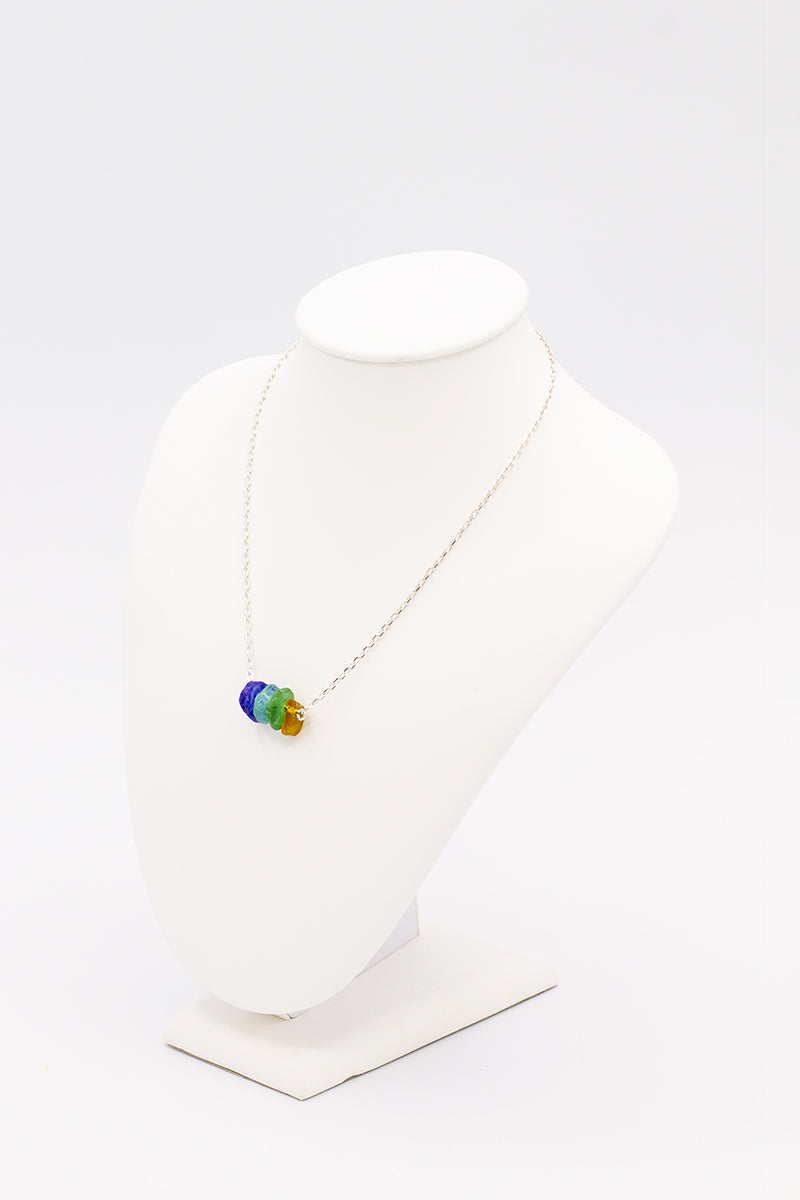 Natural Sea Glass Necklace - Idee D'Arte Positano