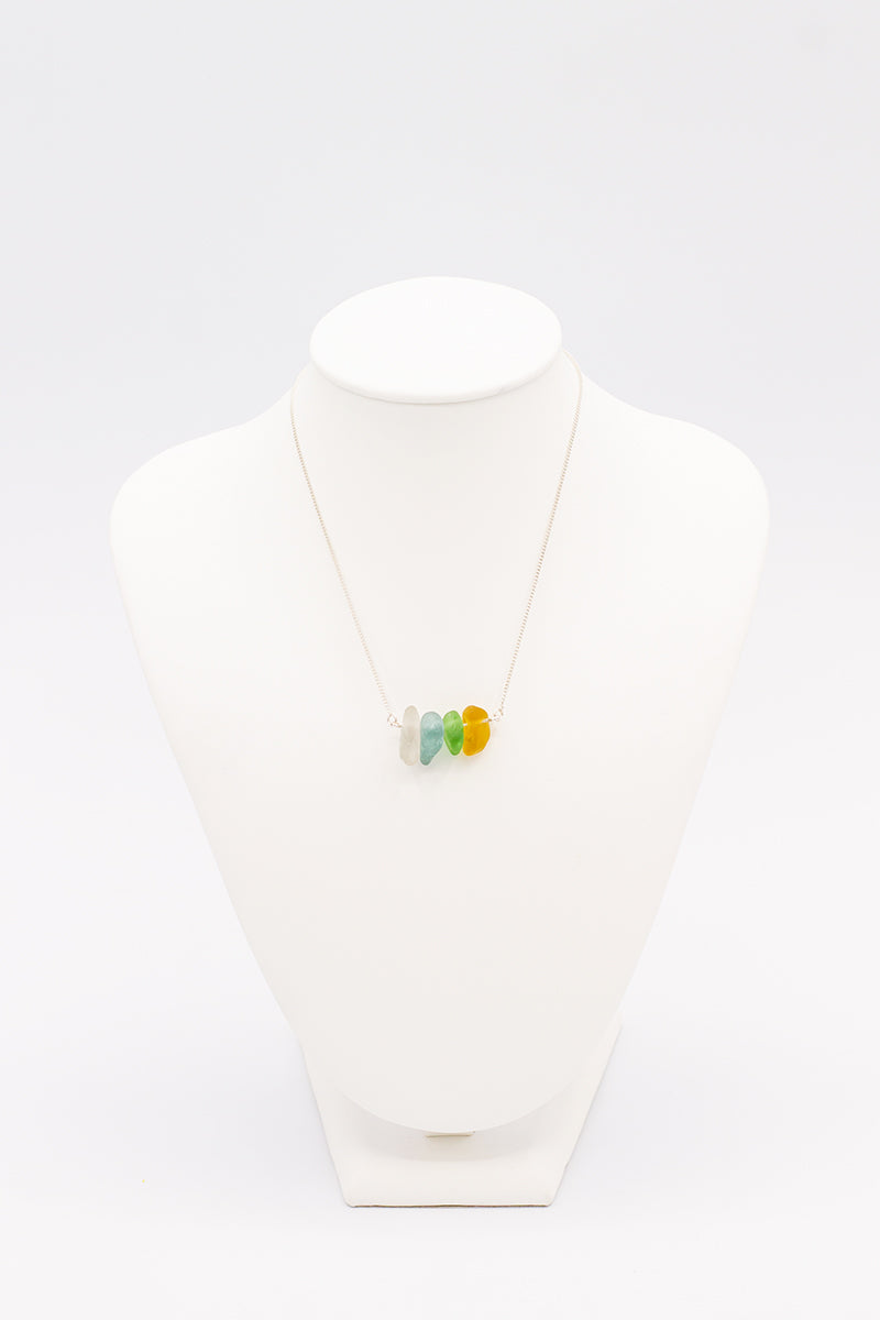 Natural Sea Glass Necklace - Idee D'Arte Positano