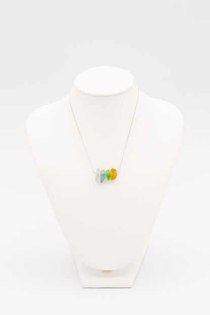 Natural Sea Glass Necklace - Idee D'Arte Positano