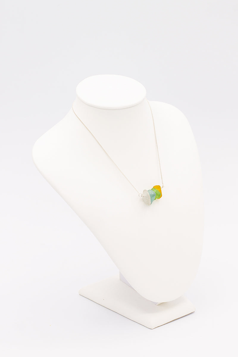 Natural Sea Glass Necklace - Idee D'Arte Positano