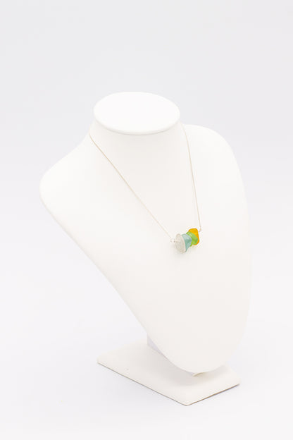 Natural Sea Glass Necklace - Idee D'Arte Positano