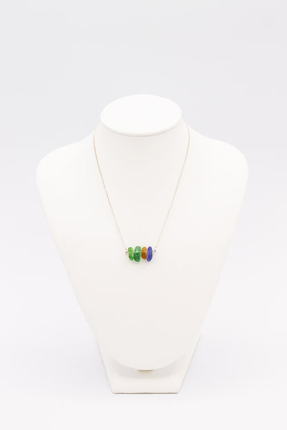 Natural Sea Glass Necklace - Idee D'Arte Positano