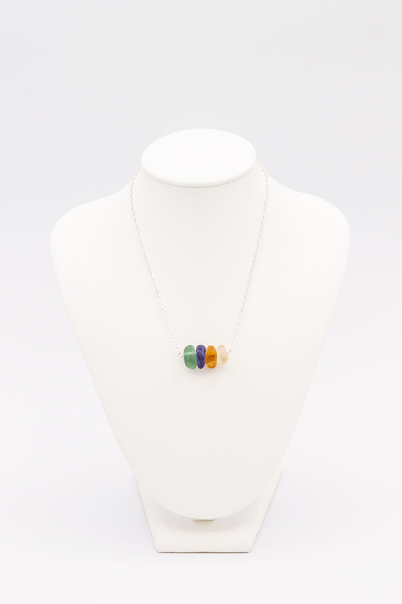 Natural Sea Glass Necklace - Idee D'Arte Positano