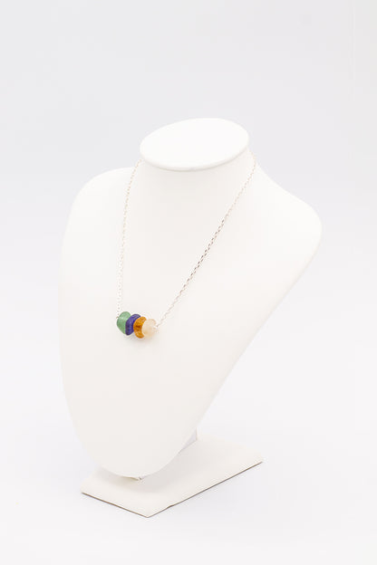Natural Sea Glass Necklace - Idee D'Arte Positano