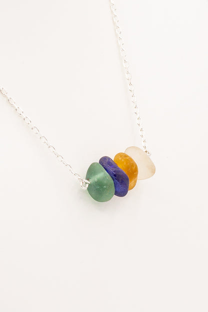 Natural Sea Glass Necklace - Idee D'Arte Positano