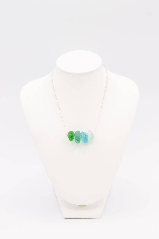 Natural Sea Glass Necklace - Idee D'Arte Positano
