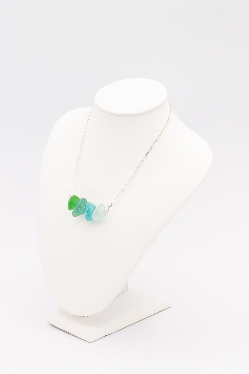 Natural Sea Glass Necklace - Idee D'Arte Positano