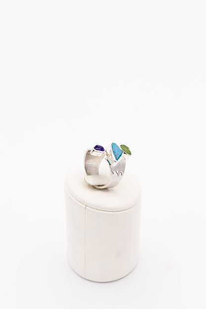 Modern Sea glass Ring - Idee D'Arte Positano