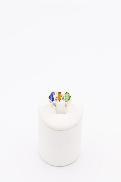Positano Ring Tree stones - Idee D'Arte Positano