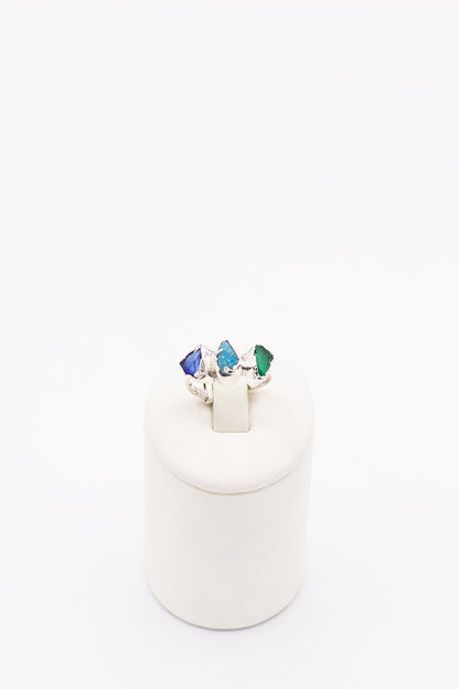 Positano Ring Tree stones - Idee D'Arte Positano