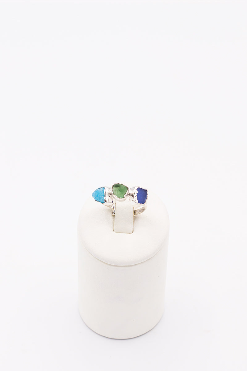 Positano Ring Tree stones - Idee D'Arte Positano