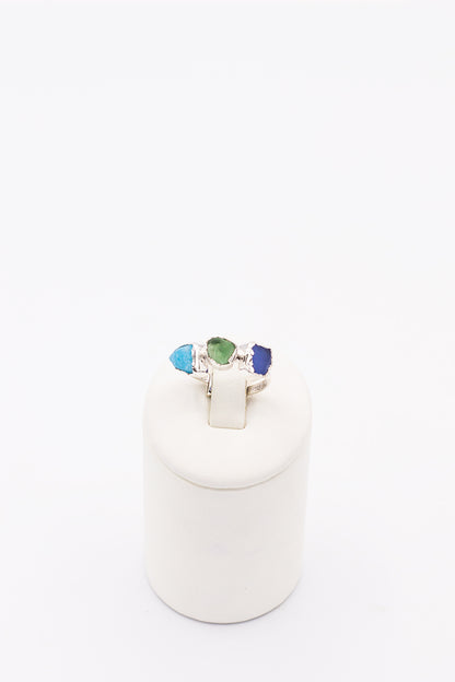 Positano Ring Tree stones - Idee D'Arte Positano