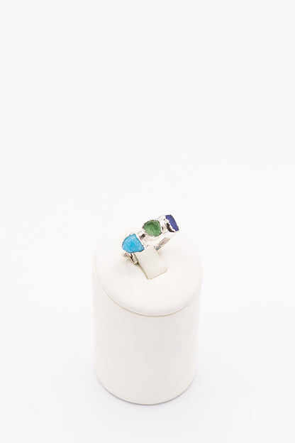 Positano Ring Tree stones - Idee D'Arte Positano