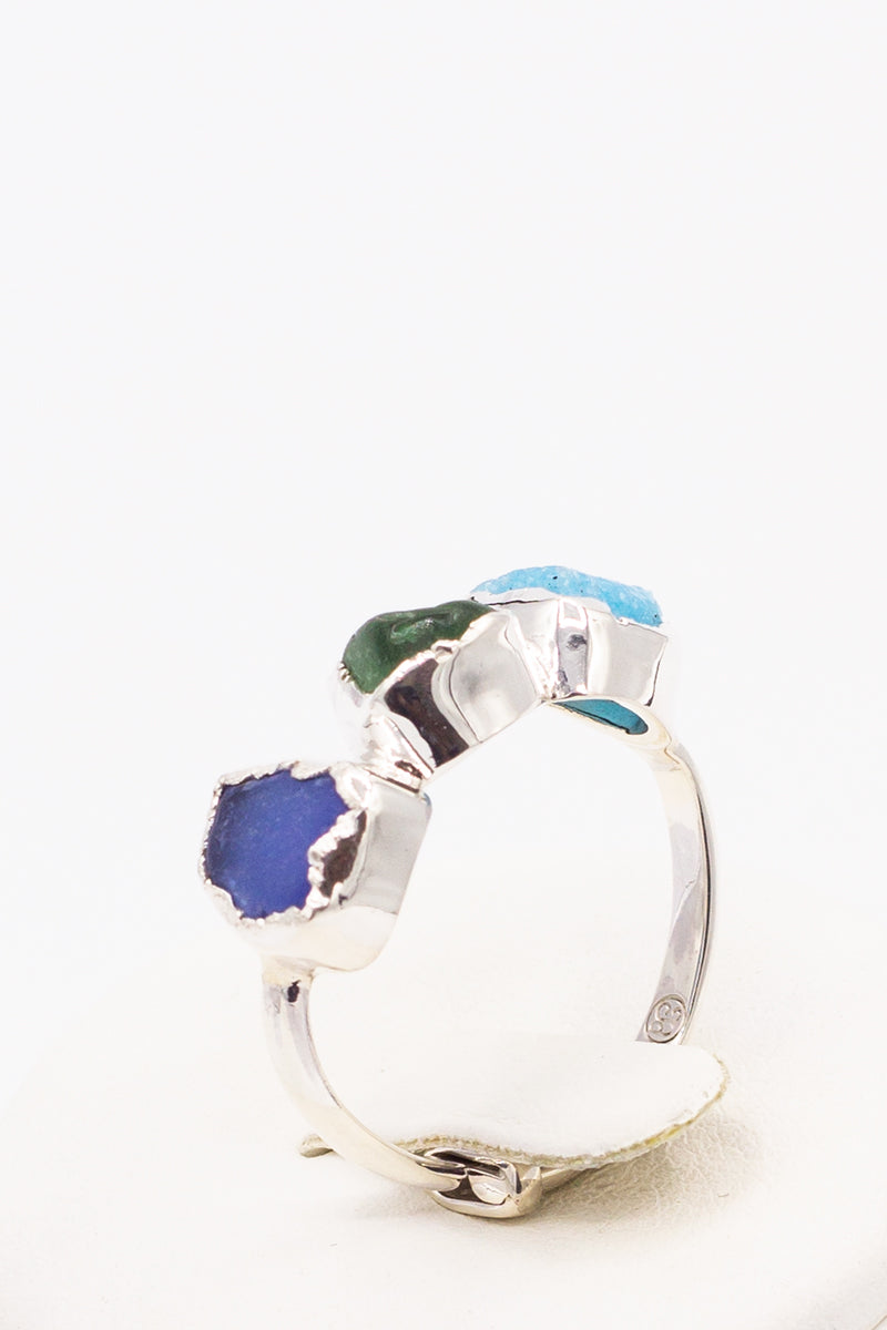 Positano Ring Tree stones - Idee D'Arte Positano