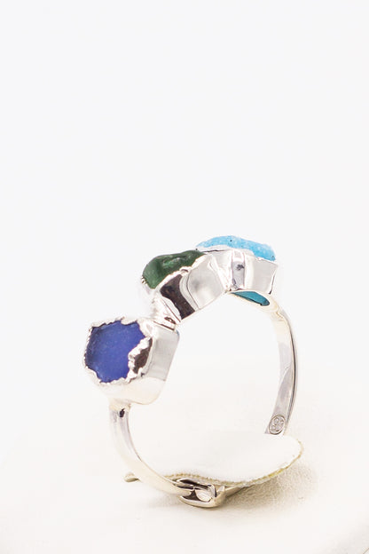 Positano Ring Tree stones - Idee D'Arte Positano