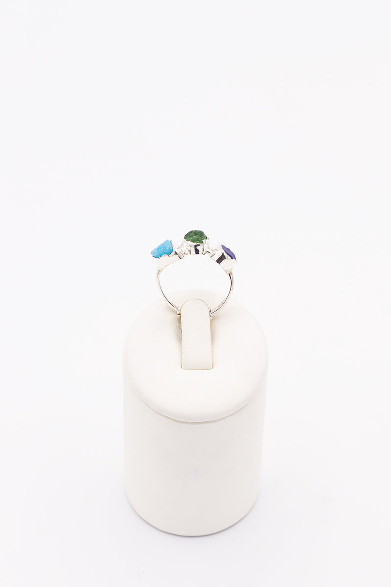 Positano Ring Tree stones - Idee D'Arte Positano